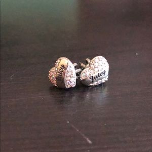 Juicy Couture heart earrings